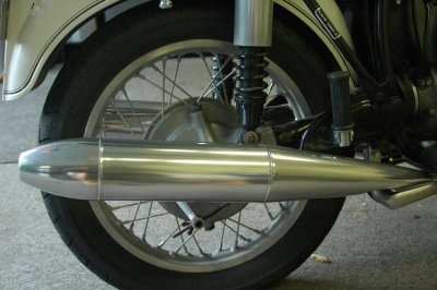 New Jet-Hot pipes on the 1970 R50/5