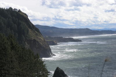 Along the road from Depoe Bay to Newport. View is of Cape Foulweather
