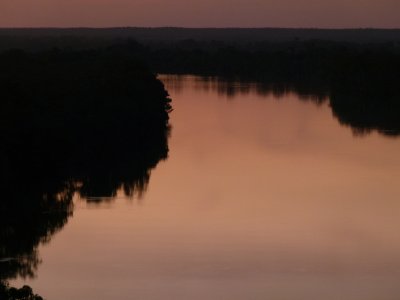 Murray River after sunset 