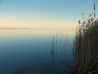 Lake after sunset 