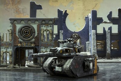 Heavy tank on the move