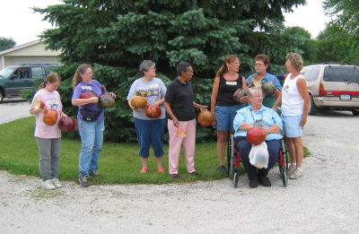 group with Karen Gridley (one missing)