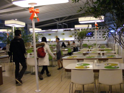 Buffet restaurant in the airport