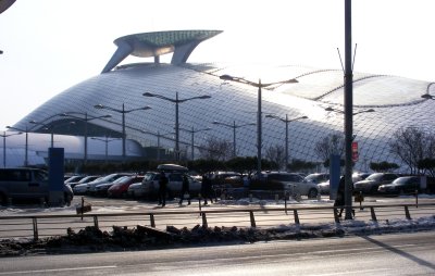 Modern structure at Incheon airport