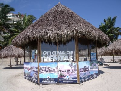 Real estate office right on Nuevo Vallarta beach