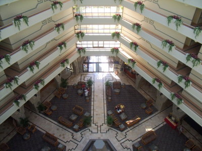 Paradise Village resort hotel lobby