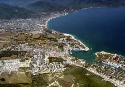 Puerto-Vallarta aerial view