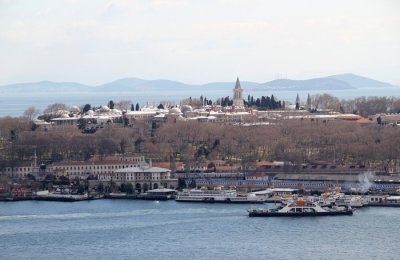 Topkapi palace from Galata Tower m