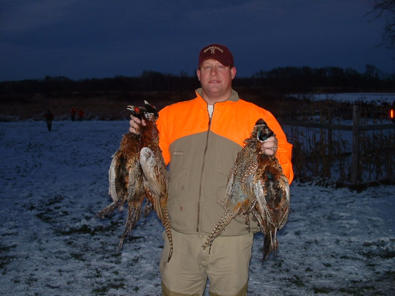 Mike with a few Pheasants
