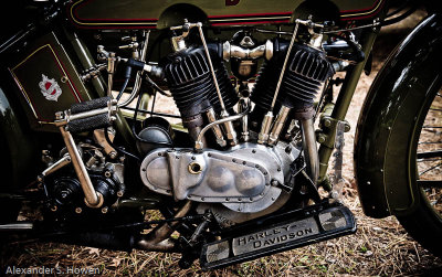 1917 Harley Davidson motor cycle