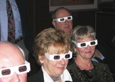 3-D glasses are in postion.