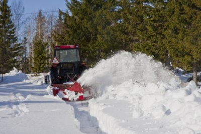 Clearing snow