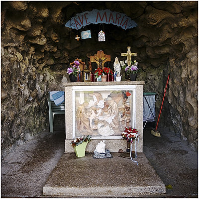 De grot van Onze Lieve Vrouw van Lourdes