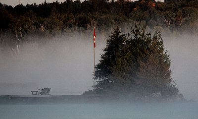 Lake Bernard mist
