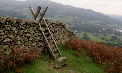 Walking trail, Ambleside, England