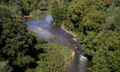 Salmon anglersCredit River