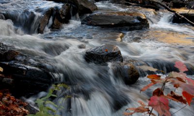 Flowing water