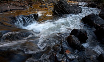 Flowing water