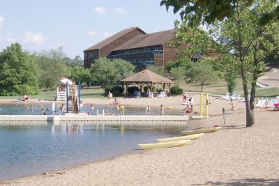Trout Lodge swimming beach