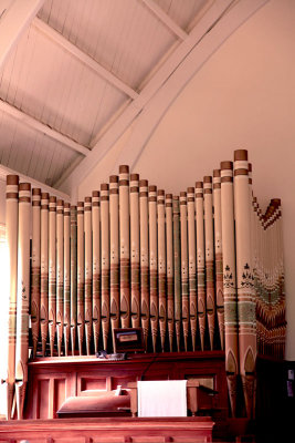 Painted pipes Congregational church Sonoma 