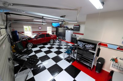 Garage Makeover ready for tool box extension