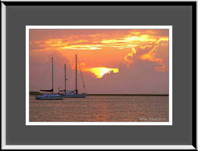 10_2846   Sailboats at Sunset  (unframed)