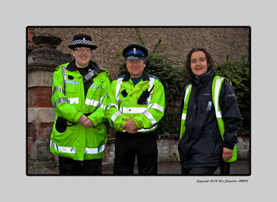 06.42 The Police are already on duty for this big event