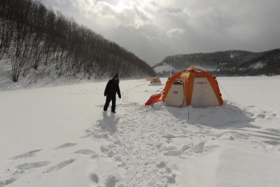 Ice Fishing in Hokkaido
