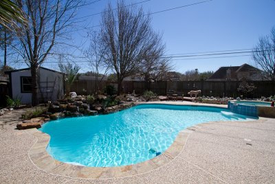 Blue pool & sky