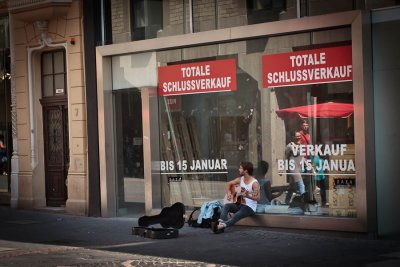 Busker in the land of Beethoven