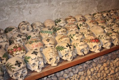 Inside the chapel of skulls