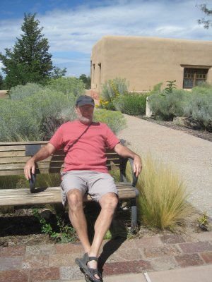 Enjoying the sun on Museum Hill.JPG