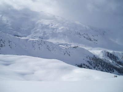 the lodge from the ridge