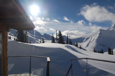 blue sky from the sun deck