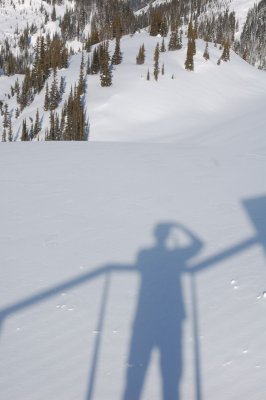 shadow from the sun deck