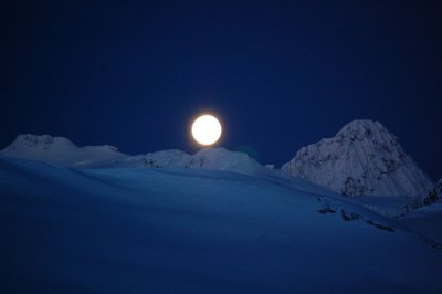 Moon setting from the sun deck