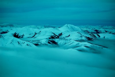 clouds and mountains
