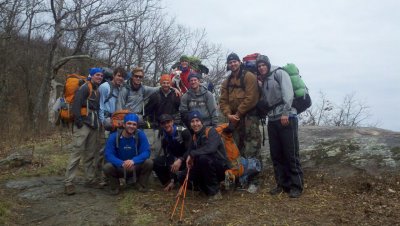 A group I hiked with for two days