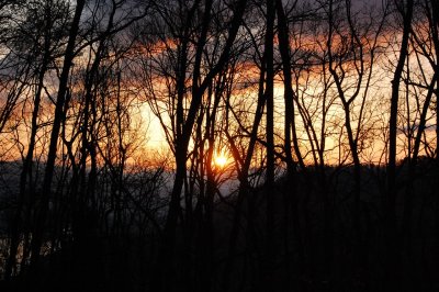 Sunrise on the hike to Fontana