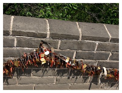 They love to have padlock for good luck/wishes...