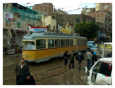 The old tram is only of functional use