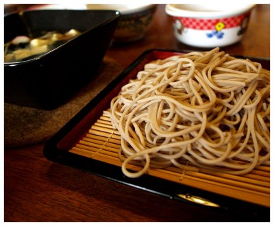 Japanese cold buckwheat noodle