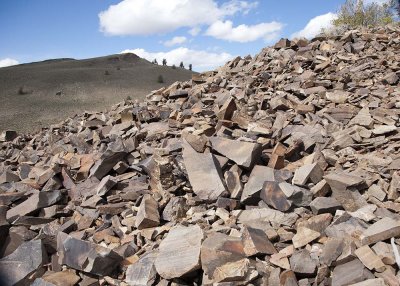 Talus slopes of old ocean bottom