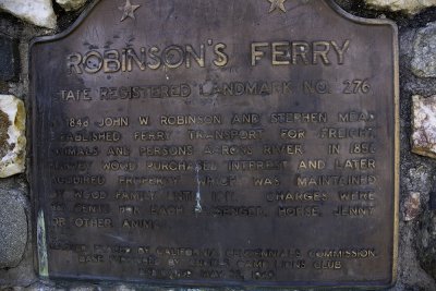 Robinson Ferry Sign