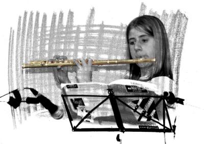 fluitspeelster / golden flute