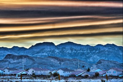 Sunset In The Las Vegas Valley