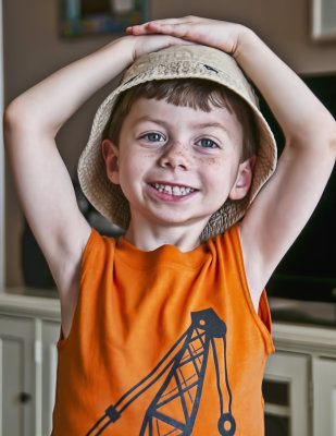 Keeping His Hat On