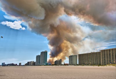Gulf State Park Grass Fire 1
