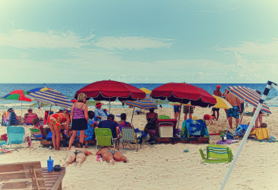 Family Day At The Beach