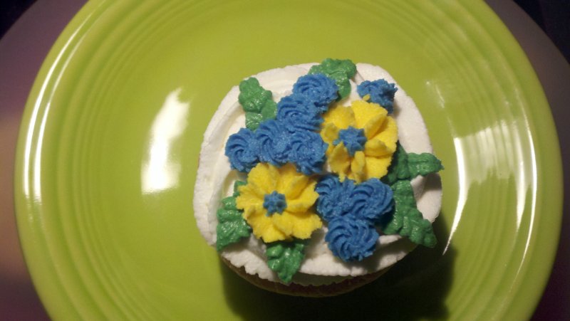 Flower cupcake